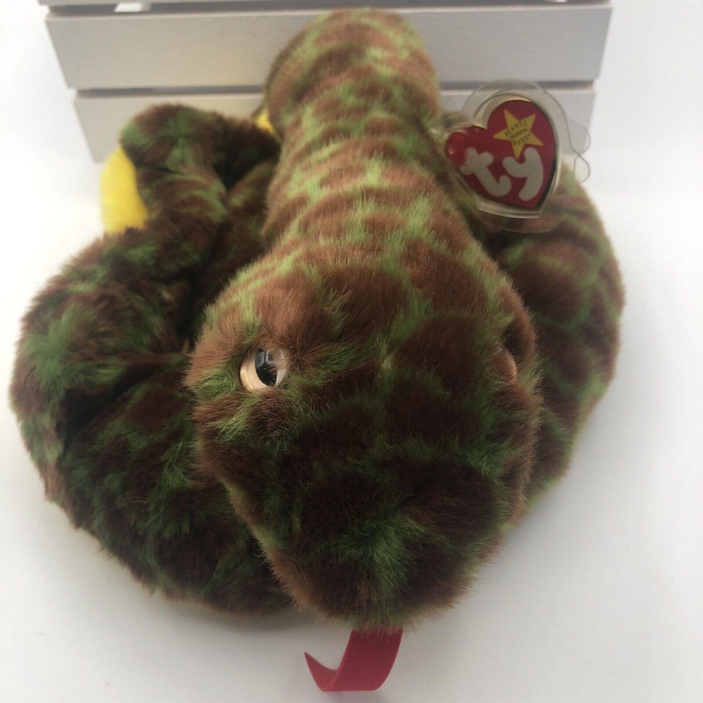Ty Beanie Buddy Slither The Snake 1999 Retired & New. 40” Stretched Out.
